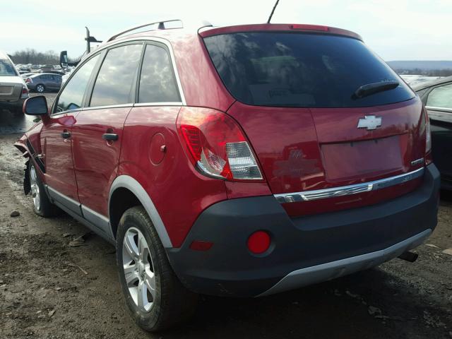 3GNAL2EK8ES572023 - 2014 CHEVROLET CAPTIVA LS RED photo 3