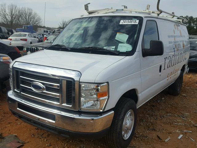 1FTNE2EW3DDB08918 - 2013 FORD ECONOLINE WHITE photo 2