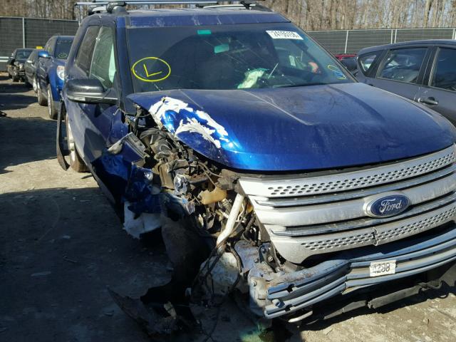 1FM5K8D85DGC03828 - 2013 FORD EXPLORER X BLUE photo 9