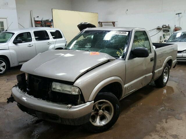 1GCCS145828256409 - 2002 CHEVROLET S TRUCK S1 GRAY photo 2