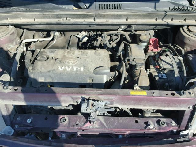 JTLKT334264039226 - 2006 TOYOTA SCION XB BURGUNDY photo 7