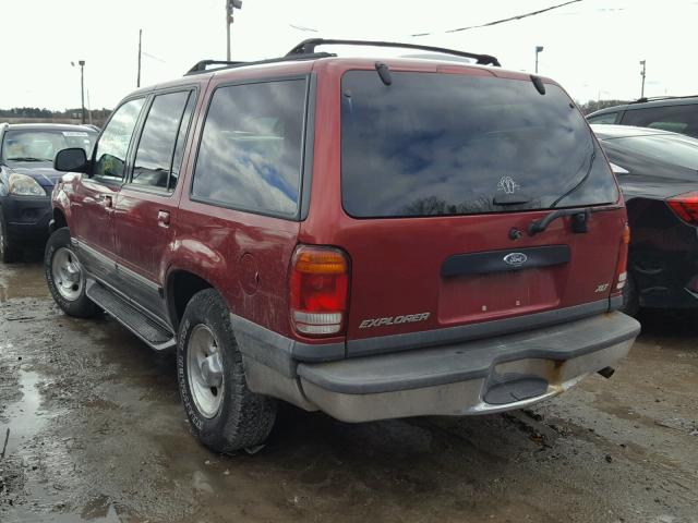 1FMZU73E11ZA46554 - 2001 FORD EXPLORER X RED photo 3