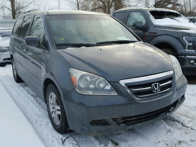 5FNRL38756B460587 - 2006 HONDA ODYSSEY EX GRAY photo 1