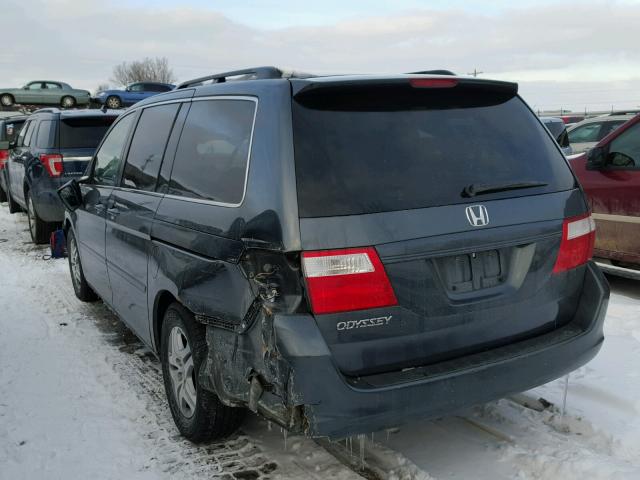 5FNRL38756B460587 - 2006 HONDA ODYSSEY EX GRAY photo 3