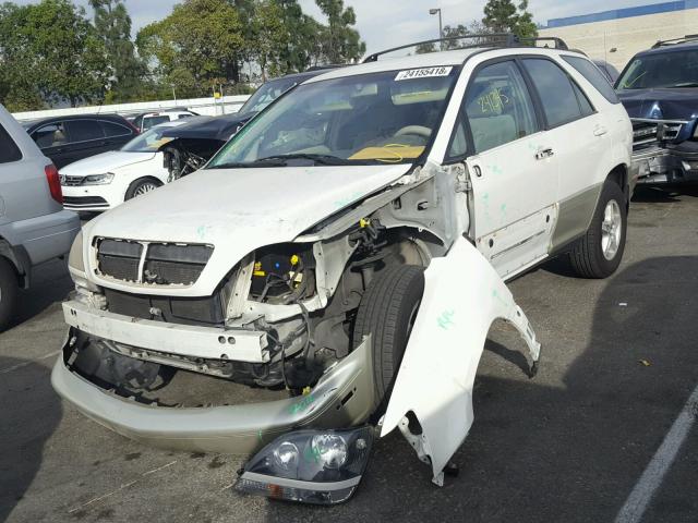 JT6GF10U8X0039040 - 1999 LEXUS RX 300 WHITE photo 2