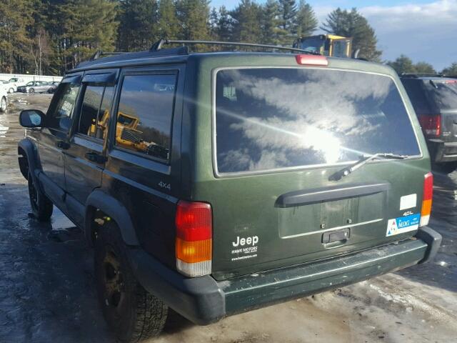 1J4FJ68S2WL179448 - 1998 JEEP CHEROKEE S GREEN photo 3