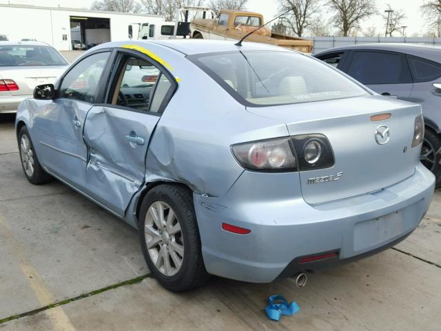 JM1BK12G581846133 - 2008 MAZDA 3 I BLUE photo 3