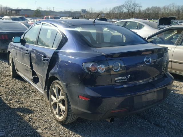 JM1BK323281166537 - 2008 MAZDA 3 S BLUE photo 3