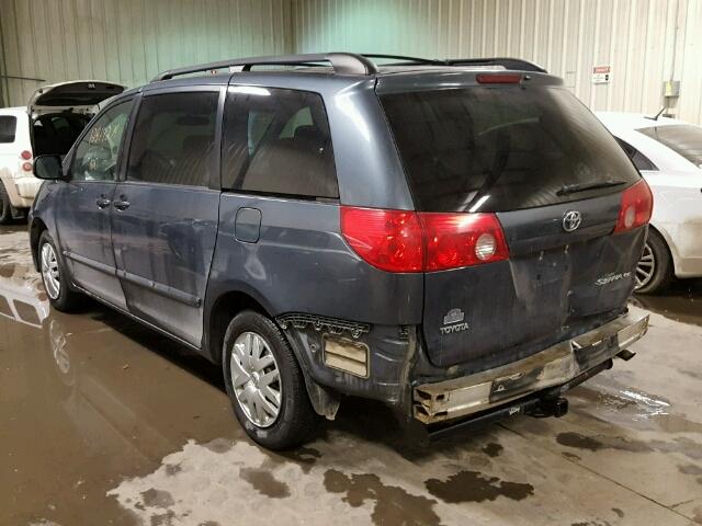 5TDZK23C57S051133 - 2007 TOYOTA SIENNA CE GRAY photo 3