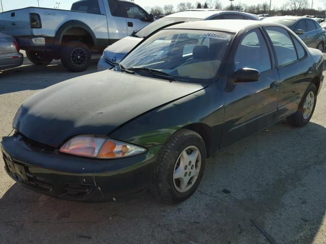 1G1JC524X17140700 - 2001 CHEVROLET CAVALIER B GREEN photo 2