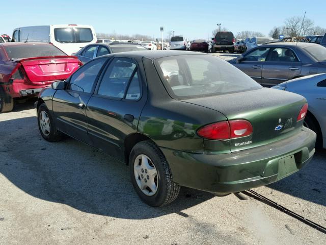 1G1JC524X17140700 - 2001 CHEVROLET CAVALIER B GREEN photo 3