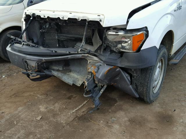 1FTMF1EV6AKA15568 - 2010 FORD F150 WHITE photo 9