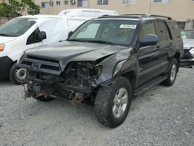 JTEZU14R840031895 - 2004 TOYOTA 4RUNNER SR BLACK photo 2