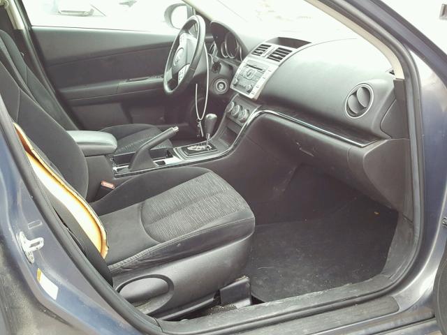 1YVHZ8CH9A5M55243 - 2010 MAZDA 6 I GRAY photo 5