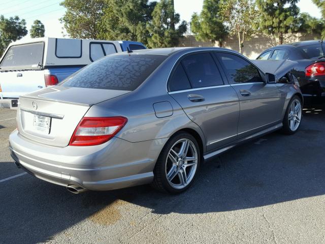 WDDGF5EBXBR179298 - 2011 MERCEDES-BENZ C 300 GRAY photo 4