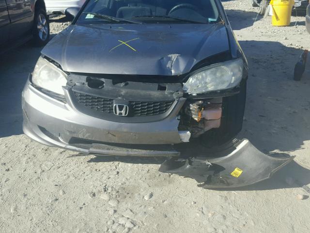 1HGEM22964L066611 - 2004 HONDA CIVIC EX ნაცრისფერი ფოტო 9