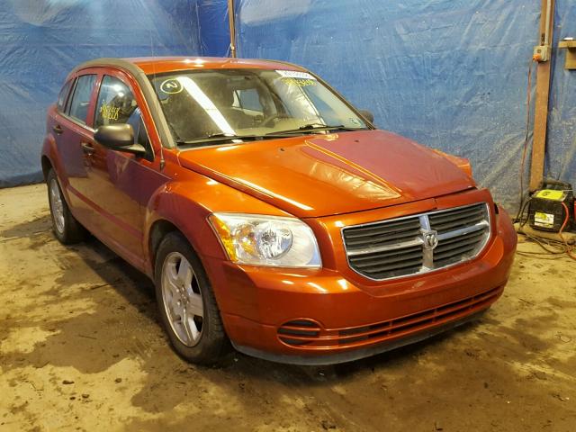 1B3HB48B78D525170 - 2008 DODGE CALIBER SX ORANGE photo 1