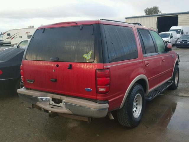 1FMFU18L7WLA12314 - 1998 FORD EXPEDITION RED photo 4