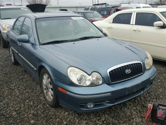 KMHWF35H84A981652 - 2004 HYUNDAI SONATA GLS BLUE photo 1