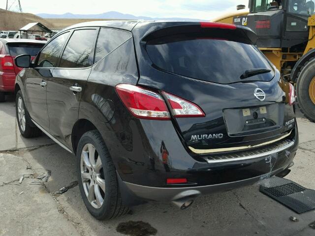 JN8AZ1MW2DW319244 - 2013 NISSAN MURANO S/S BLACK photo 3