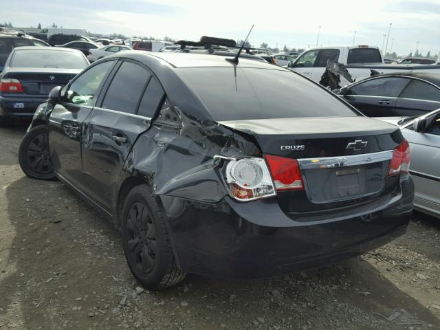 1G1PD5SH6C7116729 - 2012 CHEVROLET CRUZE LS BLACK photo 3