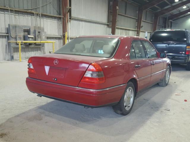 WDBHA23E2VF522960 - 1997 MERCEDES-BENZ C 230 RED photo 4