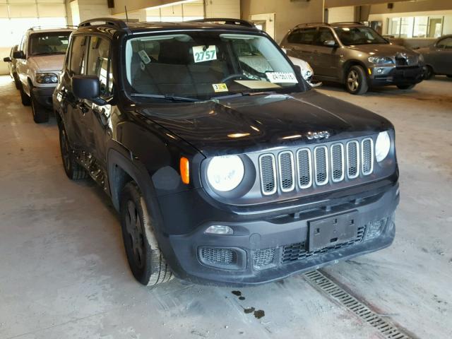 ZACCJAAB2HPF03020 - 2017 JEEP RENEGADE S BLACK photo 1