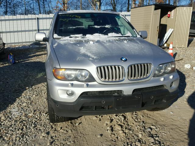 5UXFB53595LV15124 - 2005 BMW X5 4.4I SILVER photo 9