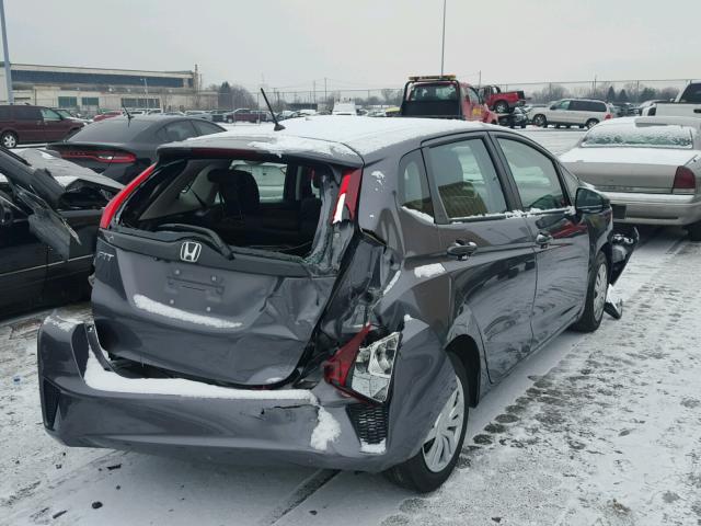 3HGGK5G51FM743152 - 2015 HONDA FIT LX GRAY photo 4