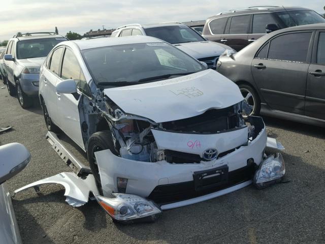 JTDKN3DU4D5695455 - 2013 TOYOTA PRIUS WHITE photo 1