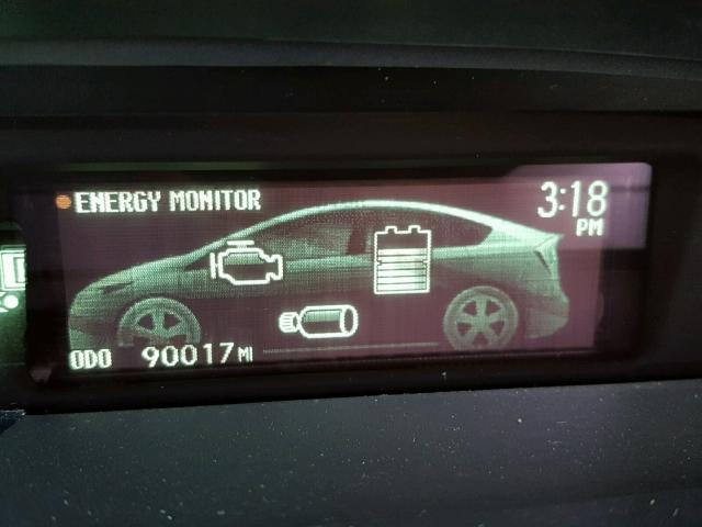 JTDKN3DU4D5695455 - 2013 TOYOTA PRIUS WHITE photo 8