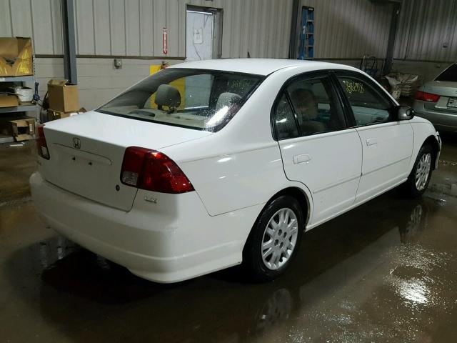 2HGES16505H546004 - 2005 HONDA CIVIC LX WHITE photo 4