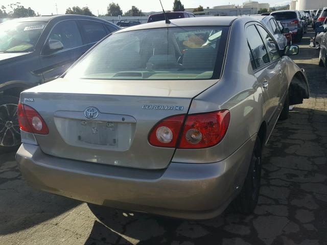 1NXBR32E18Z000694 - 2008 TOYOTA COROLLA CE GOLD photo 4