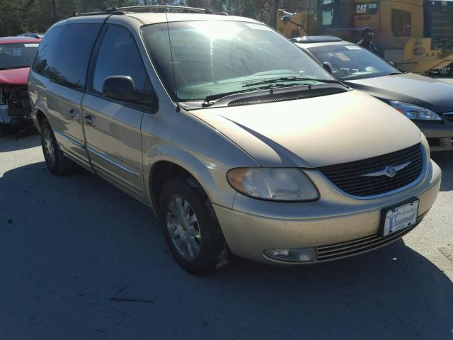 2C8GP54L61R385100 - 2001 CHRYSLER TOWN & COU TAN photo 1