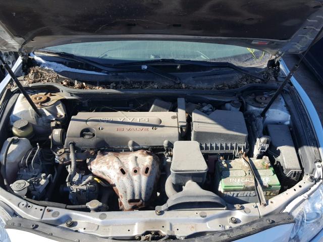 4T1BE46K57U142479 - 2007 TOYOTA CAMRY NEW SILVER photo 7
