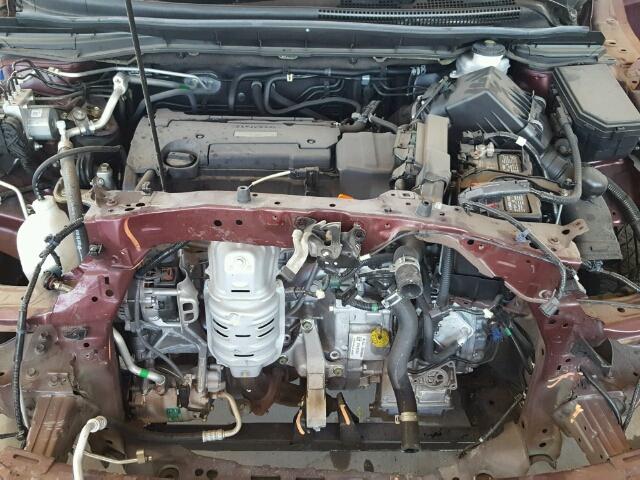 5J6RM3H9XGL001014 - 2016 HONDA CR-V TOURI BURGUNDY photo 7