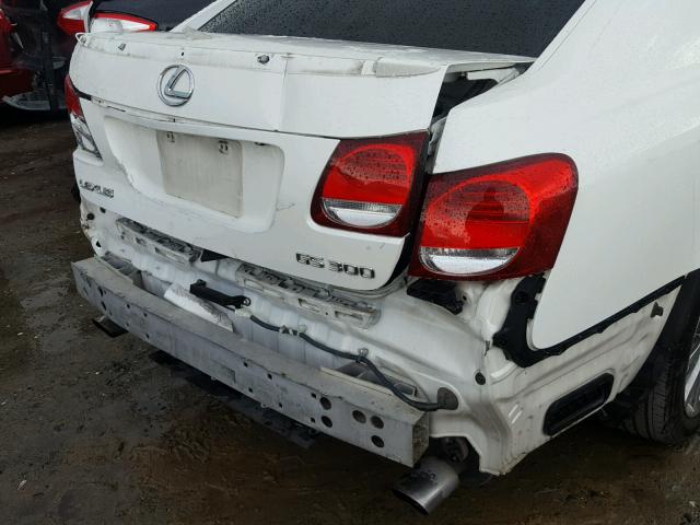 JTHBH96S265033557 - 2006 LEXUS GS 300 WHITE photo 9