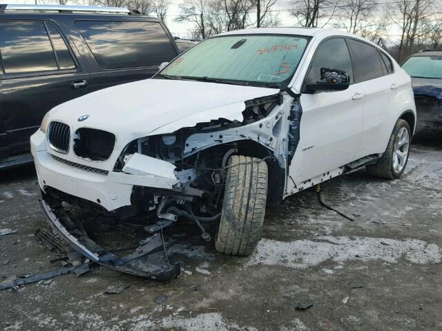 5UXFG2C58E0C45422 - 2014 BMW X6 XDRIVE3 WHITE photo 2