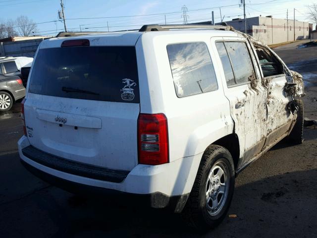 1C4NJRBB8CD610862 - 2012 JEEP PATRIOT SP WHITE photo 4