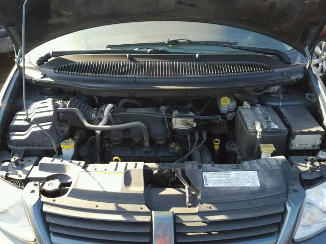 2D4GP44L15R281036 - 2005 DODGE GRAND CARA TURQUOISE photo 7