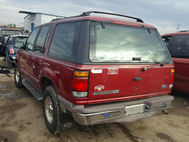 1FMDU34X8TUD77800 - 1996 FORD EXPLORER MAROON photo 3