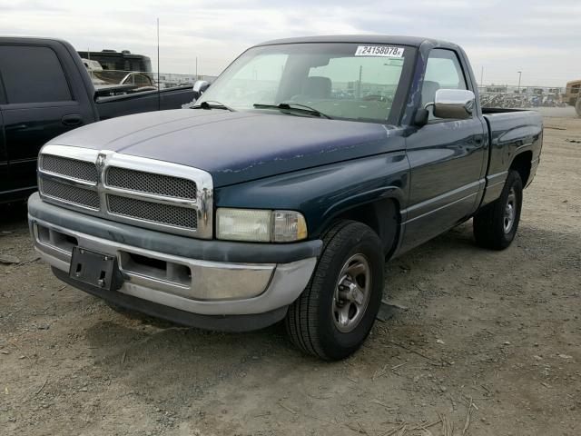 1B7HC16Z9SS178079 - 1995 DODGE RAM 1500 GREEN photo 2