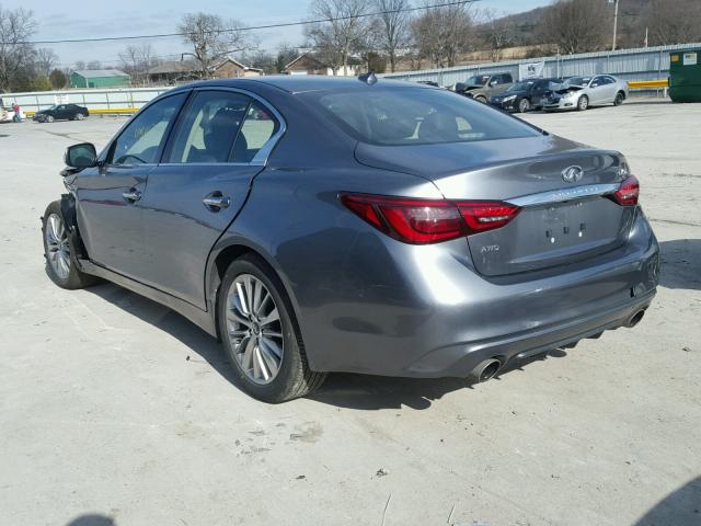 JN1CV7AR0JM280391 - 2018 INFINITI Q50 PURE GRAY photo 3