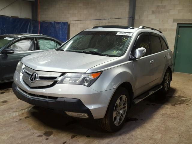 2HNYD28688H547630 - 2008 ACURA MDX TECHNO SILVER photo 2