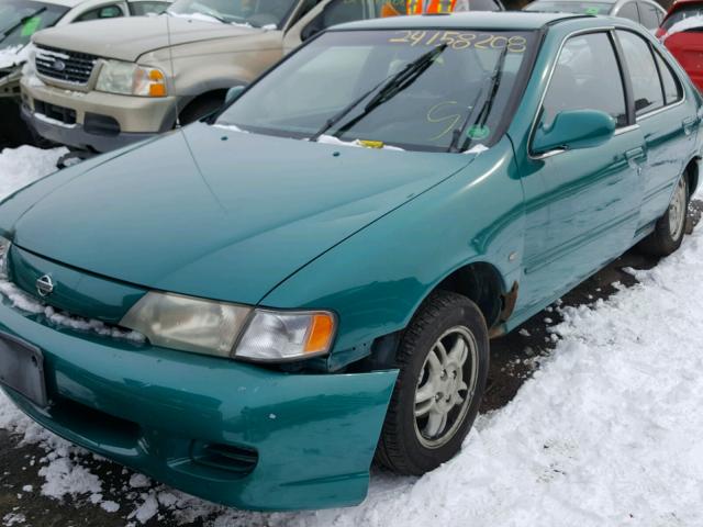 3N1AB41D7XL102709 - 1999 NISSAN SENTRA BAS GREEN photo 2