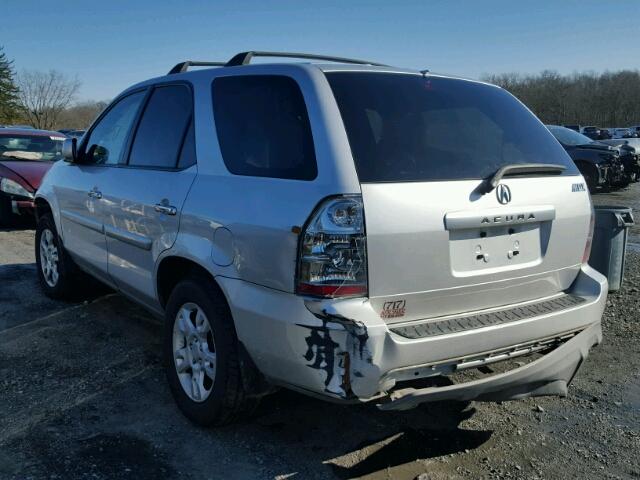 2HNYD186X6H543652 - 2006 ACURA MDX TOURIN SILVER photo 3