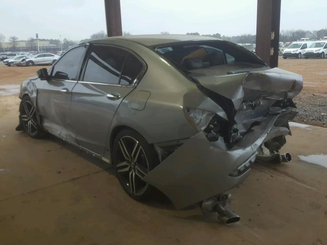 1HGCR2F55GA187582 - 2016 HONDA ACCORD SPO GRAY photo 3