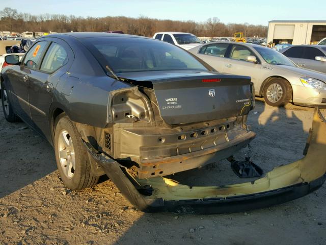 2B3CA3CVXAH186339 - 2010 DODGE CHARGER SX GRAY photo 3