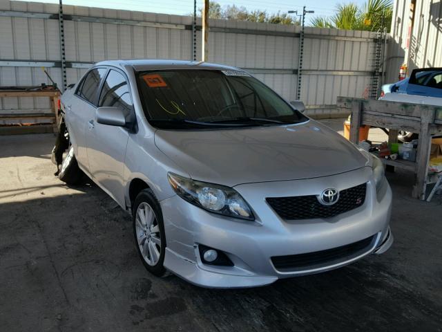 1NXBU4EE4AZ217842 - 2010 TOYOTA COROLLA BA SILVER photo 1