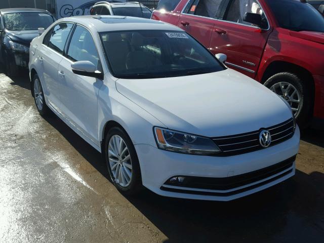 3VWD17AJ8FM338151 - 2015 VOLKSWAGEN JETTA SE WHITE photo 1